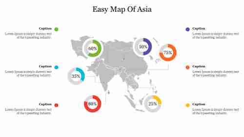 Easy Map Of Asia